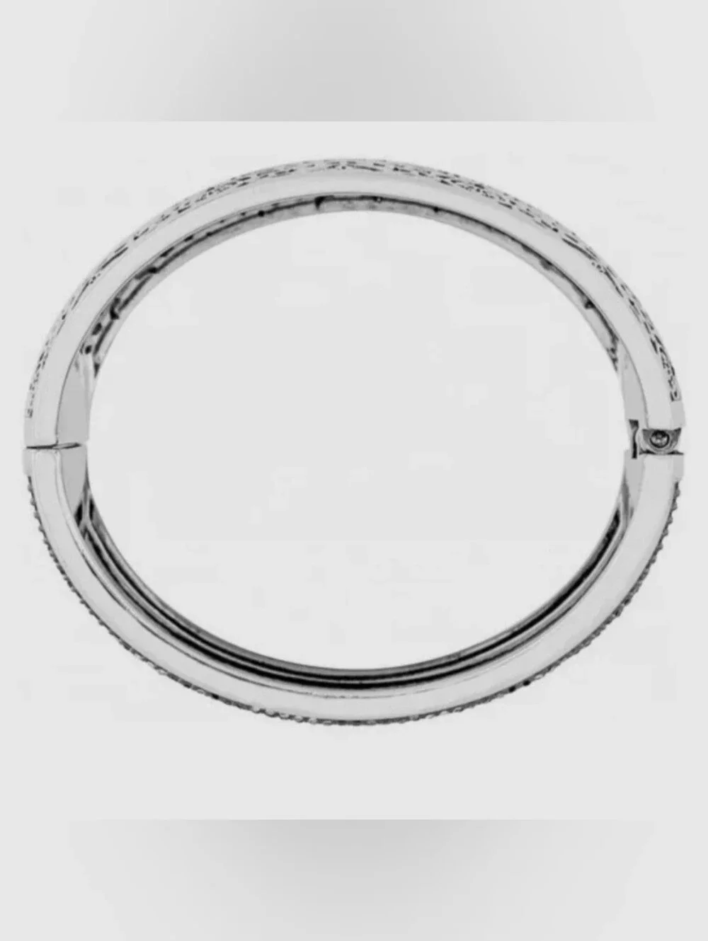 New Brighton Victorian Rose hinged bracelet bangle with 635 crystals $198